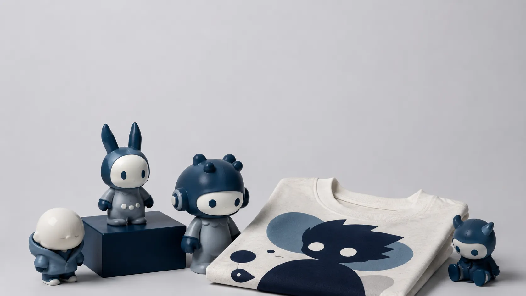 อาร์ตทอยตัวการ์ตูนวางคู่เสื้อยืดลายคาแรกเตอร์ สื่อ character merch